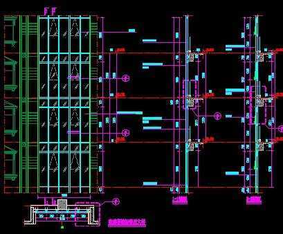 幕墻施工圖免費下載 - 裝修圖紙 - 土木工程網(wǎng)